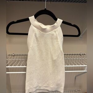 & Other Stories Cream knit Sleeveless Tank Top